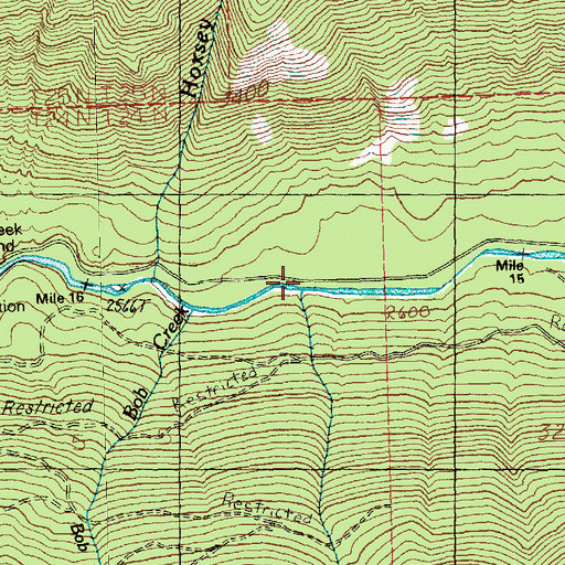 Topographic Map of Doctor Creek, WA