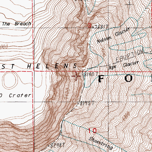 Topographic Map of Dogs Head, WA