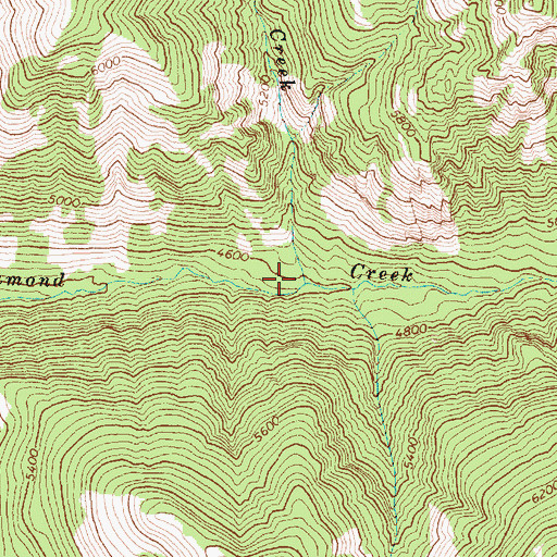 Topographic Map of Dollar Creek, WA