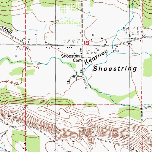 Topographic Map of Cole Creek, WA