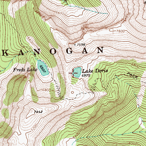 Topographic Map of Dorchester Creek, WA