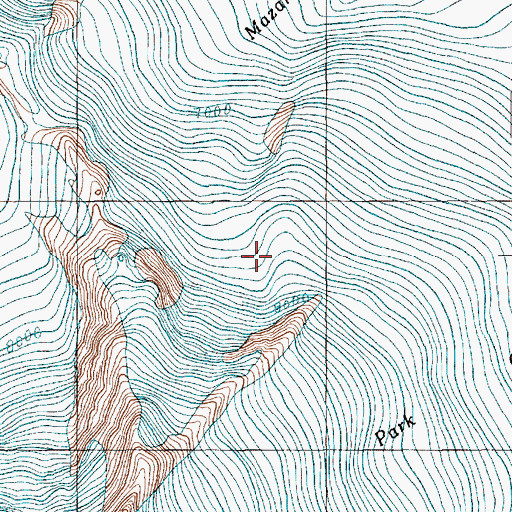 Topographic Map of Dorr Fumarole Field, WA