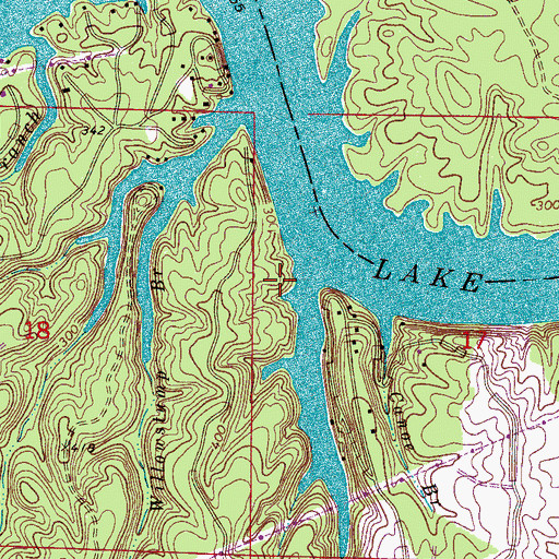 Topographic Map of Joe Branch, AL