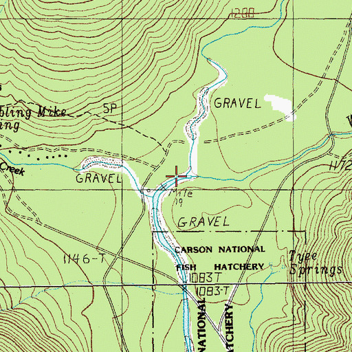 Topographic Map of Dry Creek, WA