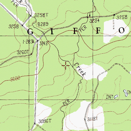Topographic Map of Dry Creek, WA
