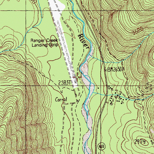 Topographic Map of Dry Creek, WA