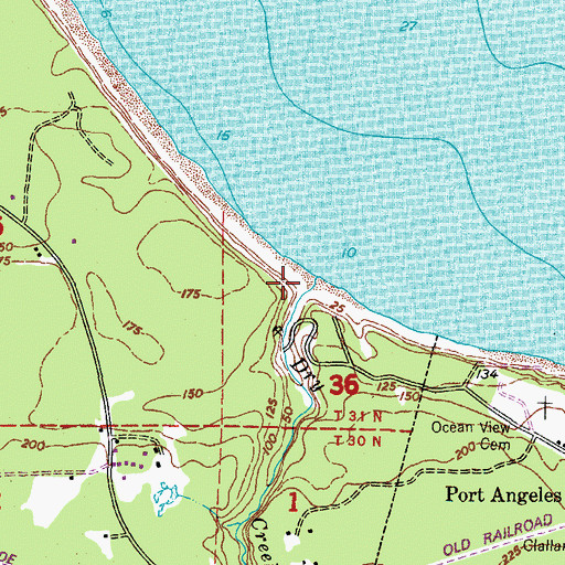 Topographic Map of Dry Creek, WA