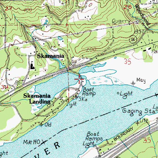 Topographic Map of Duncan Creek, WA