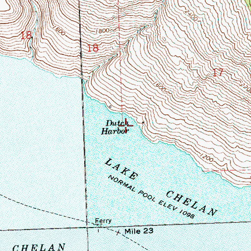 Topographic Map of Dutch Harbor, WA