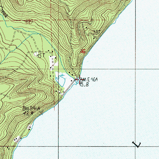 Topographic Map of Eagle Creek, WA