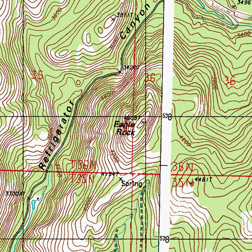 Topographic Map of Eagle Rock, WA