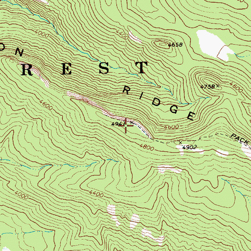 Topographic Map of East Canyon Ridge, WA