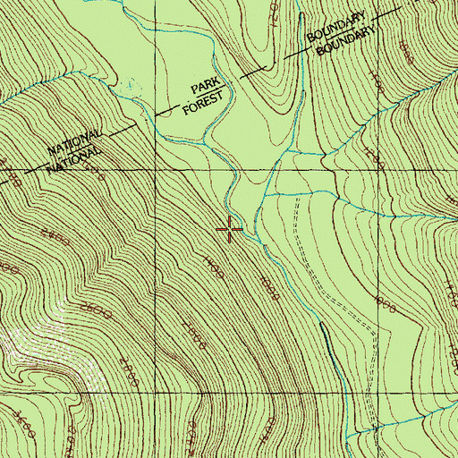 Topographic Map of East Fork Bacon Creek, WA