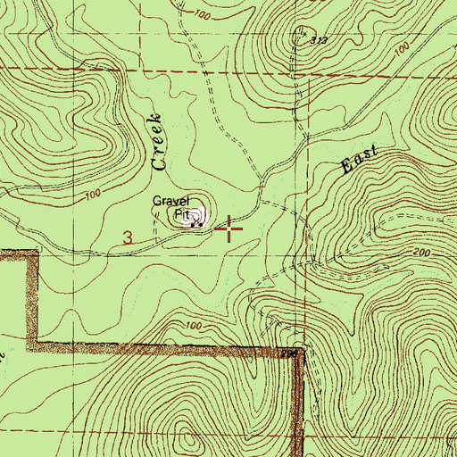 Topographic Map of East Fork Kalaloch Creek, WA