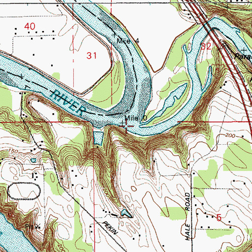 Topographic Map of East Fork Lewis River, WA