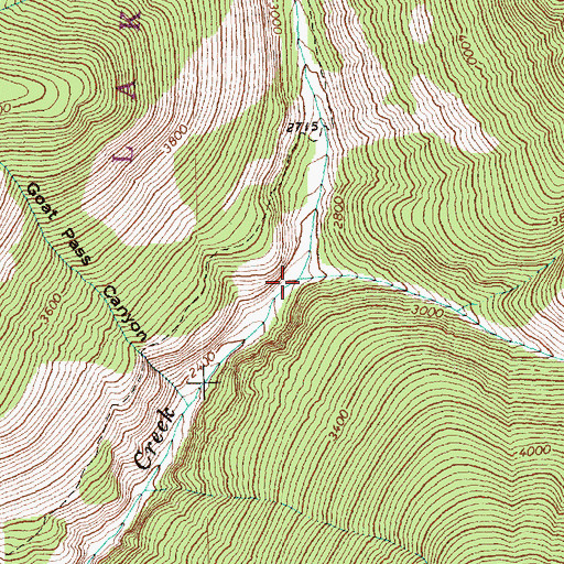 Topographic Map of East Fork Prince Creek, WA