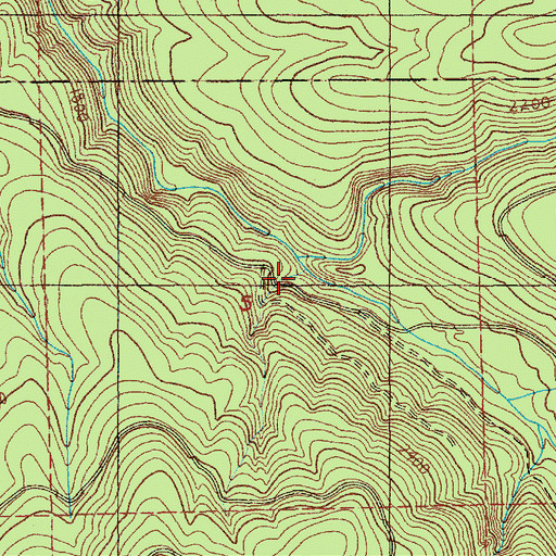 Topographic Map of East Fork South Prairie Creek, WA