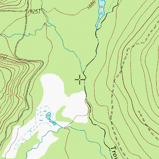 Topographic Map of East Fork Trout Creek, WA