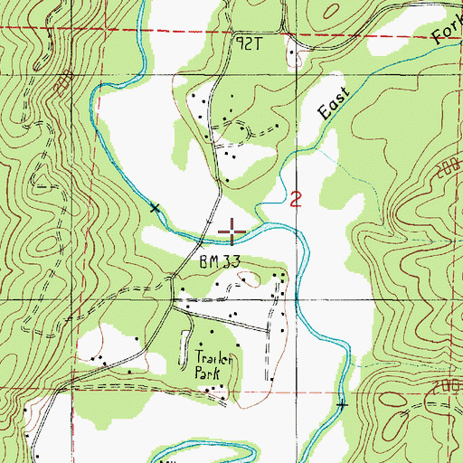 Topographic Map of East Fork Wishkah River, WA