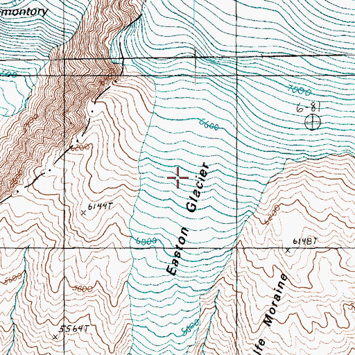 Topographic Map of Easton Glacier, WA