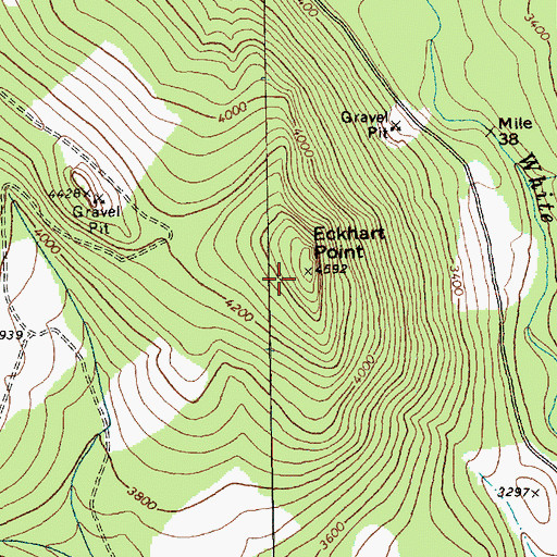 Topographic Map of Eckhart Point, WA