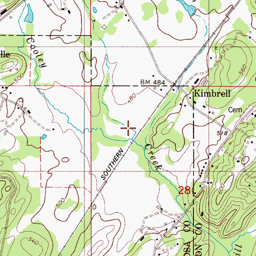 Topographic Map of Jones Valley, AL