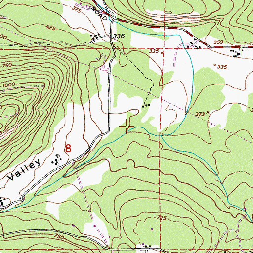 Topographic Map of Eden Valley, WA