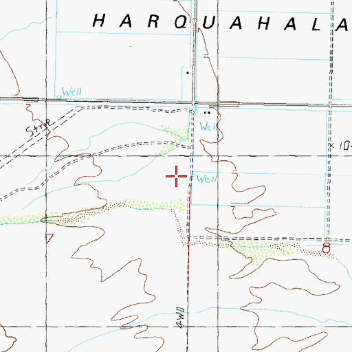 Topographic Map of Volcanic Well, AZ