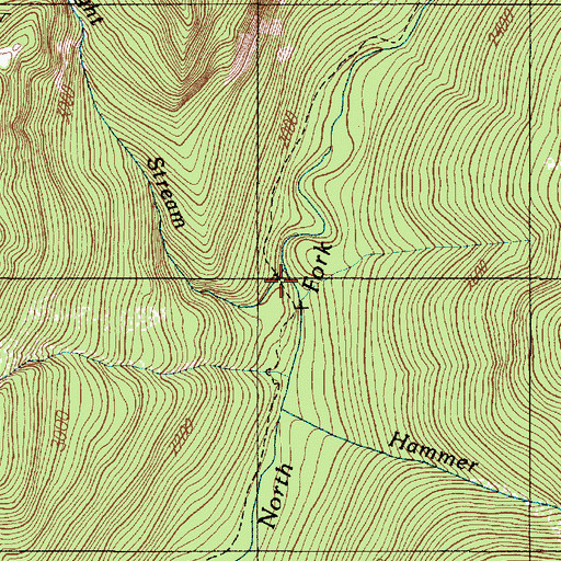 Topographic Map of Eight Stream, WA
