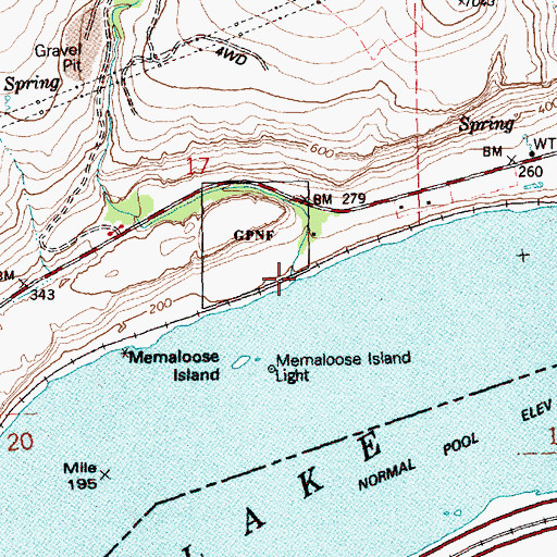 Topographic Map of Eightmile Creek, WA