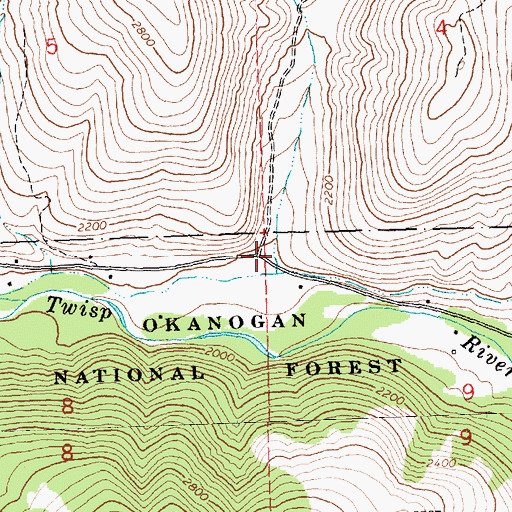 Topographic Map of Elbow Coulee, WA