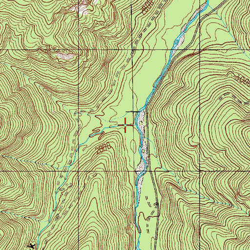 Topographic Map of Eleanor Creek, WA