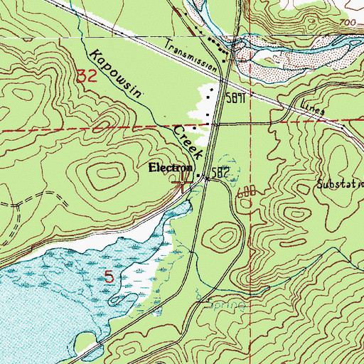 Topographic Map of Electron, WA