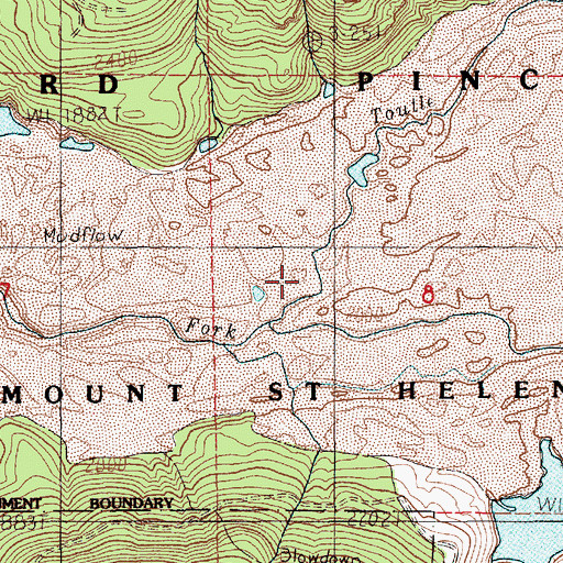 Topographic Map of Elk Creek, WA