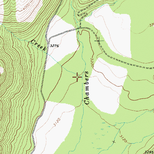 Topographic Map of Elk Creek, WA
