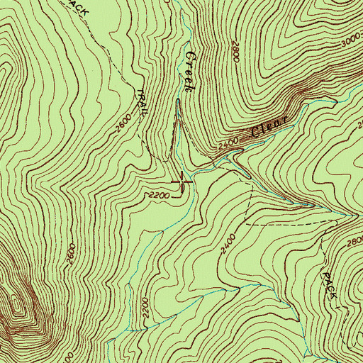 Topographic Map of Elk Creek, WA