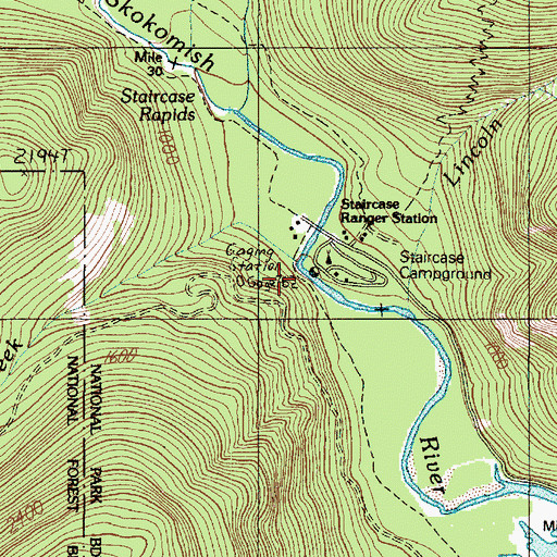 Topographic Map of Elk Creek, WA