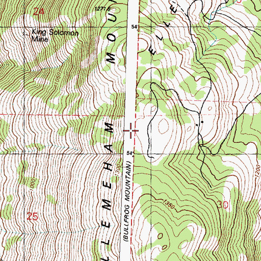 Topographic Map of Ellemeham Mountain, WA
