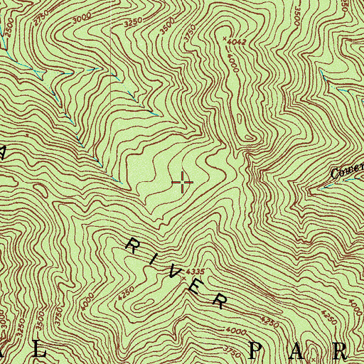 Topographic Map of Elwha River Range, WA