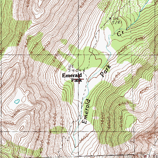 Topographic Map of Emerald Park, WA