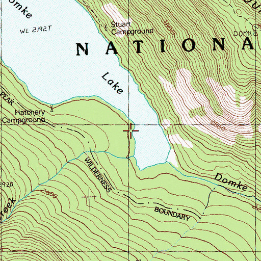 Topographic Map of Emerald Park Creek, WA