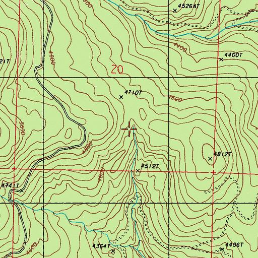 Topographic Map of Empire Drive Trail, WA