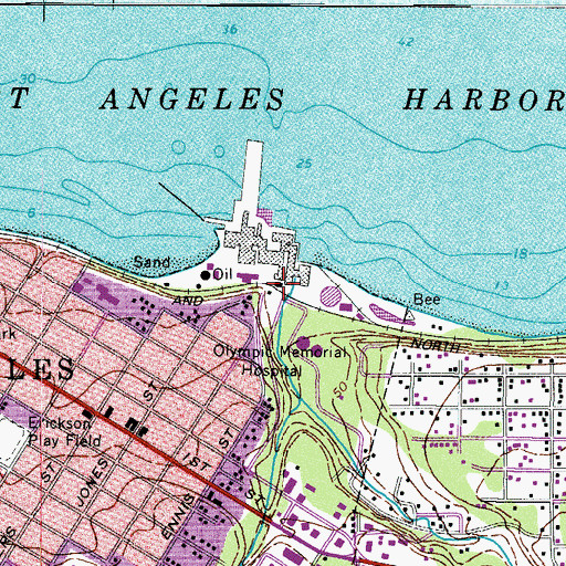 Topographic Map of Ennis Creek, WA
