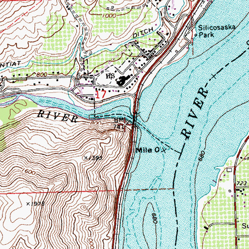 Topographic Map of Entiat Valley, WA