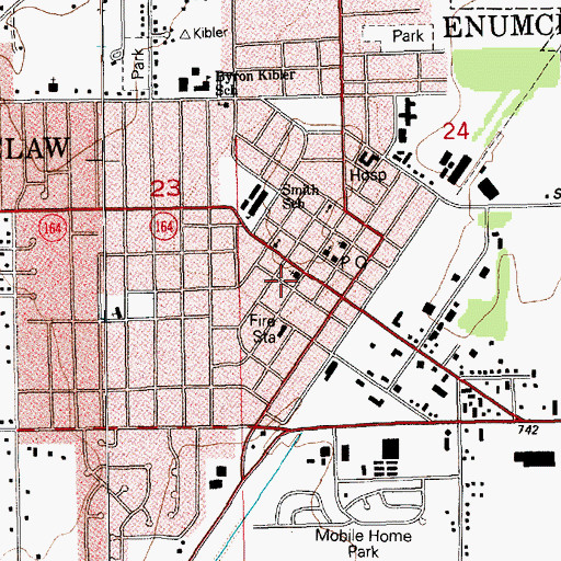 Topographic Map of Enumclaw, WA