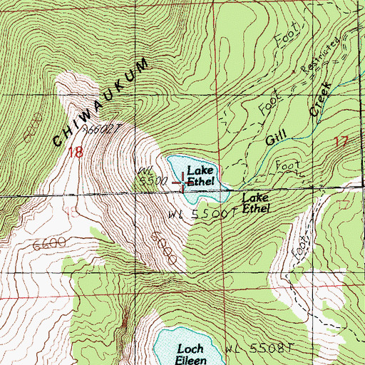 Topographic Map of Lake Ethel, WA