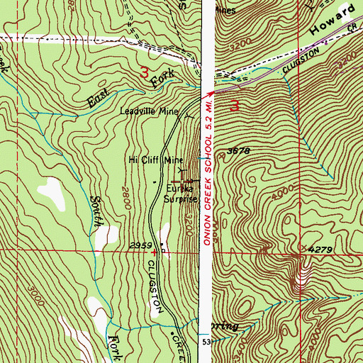 Topographic Map of Eureka Surprise, WA