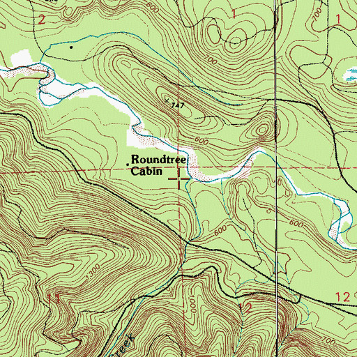 Topographic Map of Fall Creek, WA