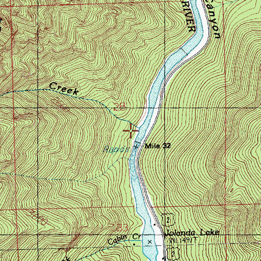 Topographic Map of Fall Creek, WA