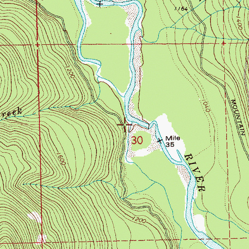 Topographic Map of Falls Creek, WA